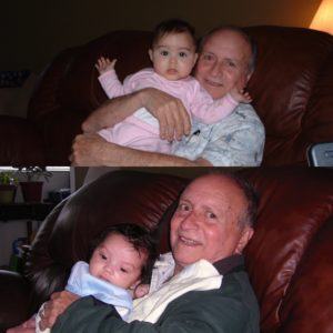 Proud Grandpa with His Granddaughter and Grandson!